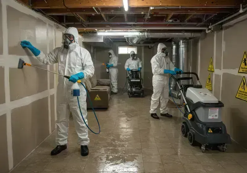 Basement Moisture Removal and Structural Drying process in Warren County, IA